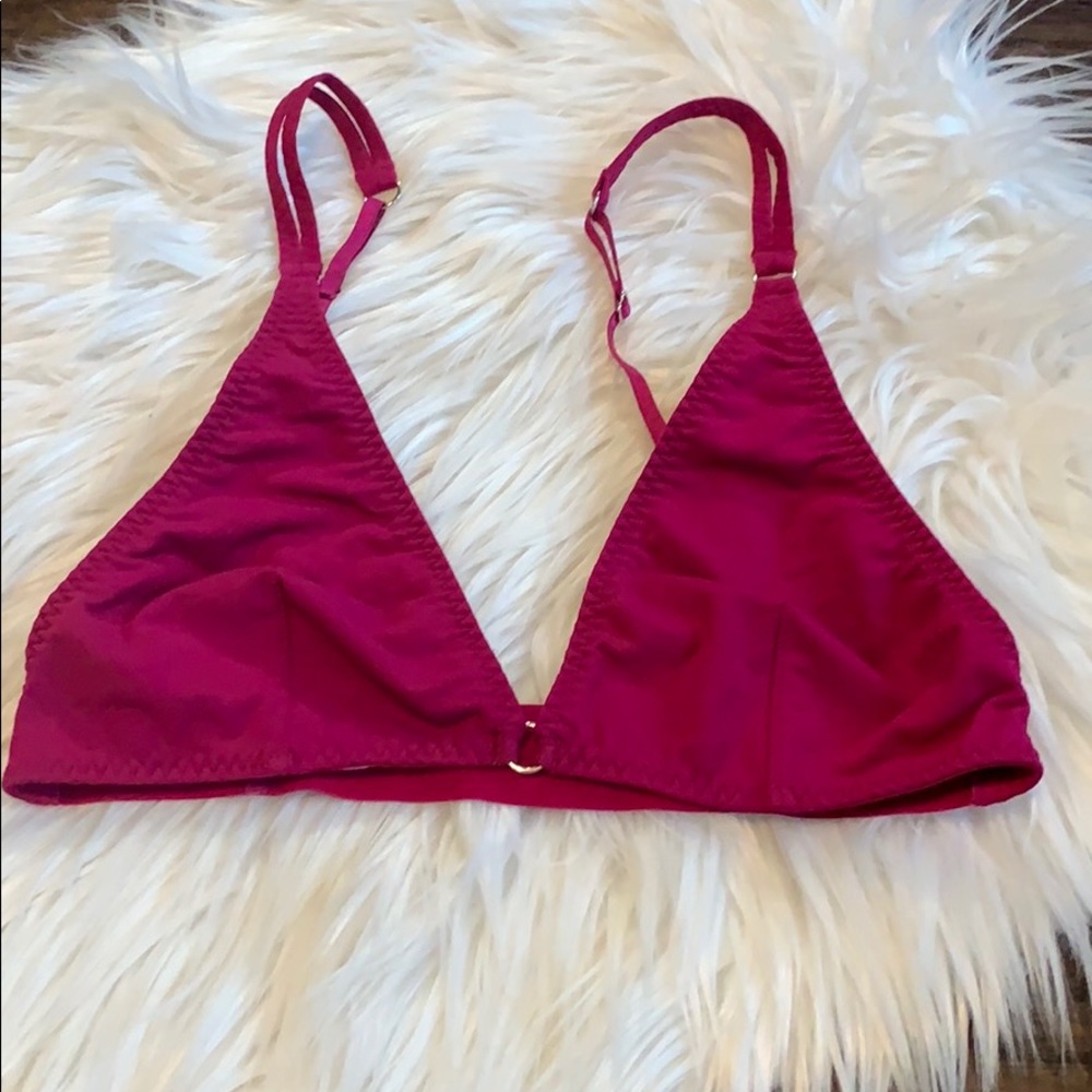 Free People Magenta Triangle Bralatte